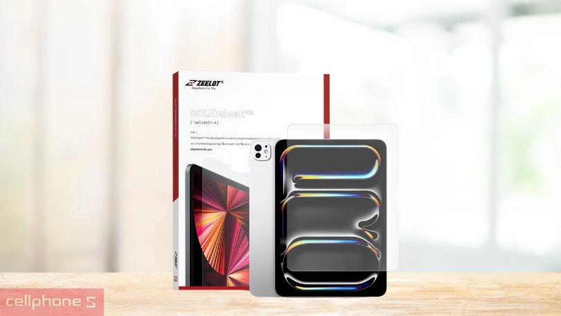 Kính cường lực Apple iPad Pro 11 2024 Zeelot Solidsleek - Bảo vệ tối ưu, thiết kế mỏng