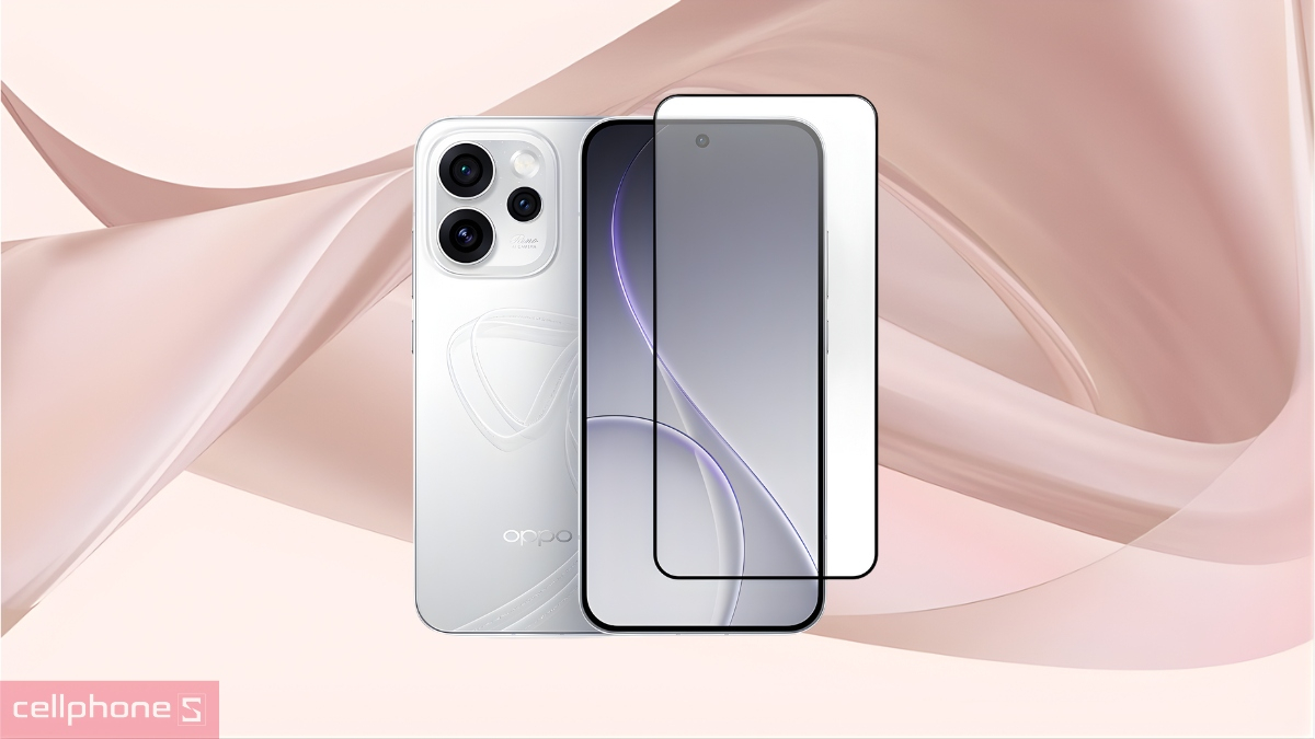 Kính cường lực Oppo Reno 15F Zeelot Solidsleek full viền hạn chế hư hại