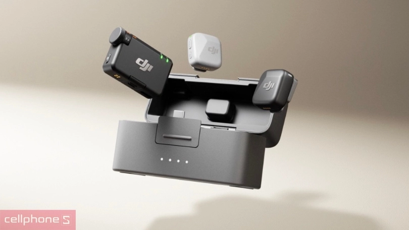 Chuẩn kết nối, phạm vi kết nối của microphone không dây DJI Mini 2 Mic (TX+TX+RX)