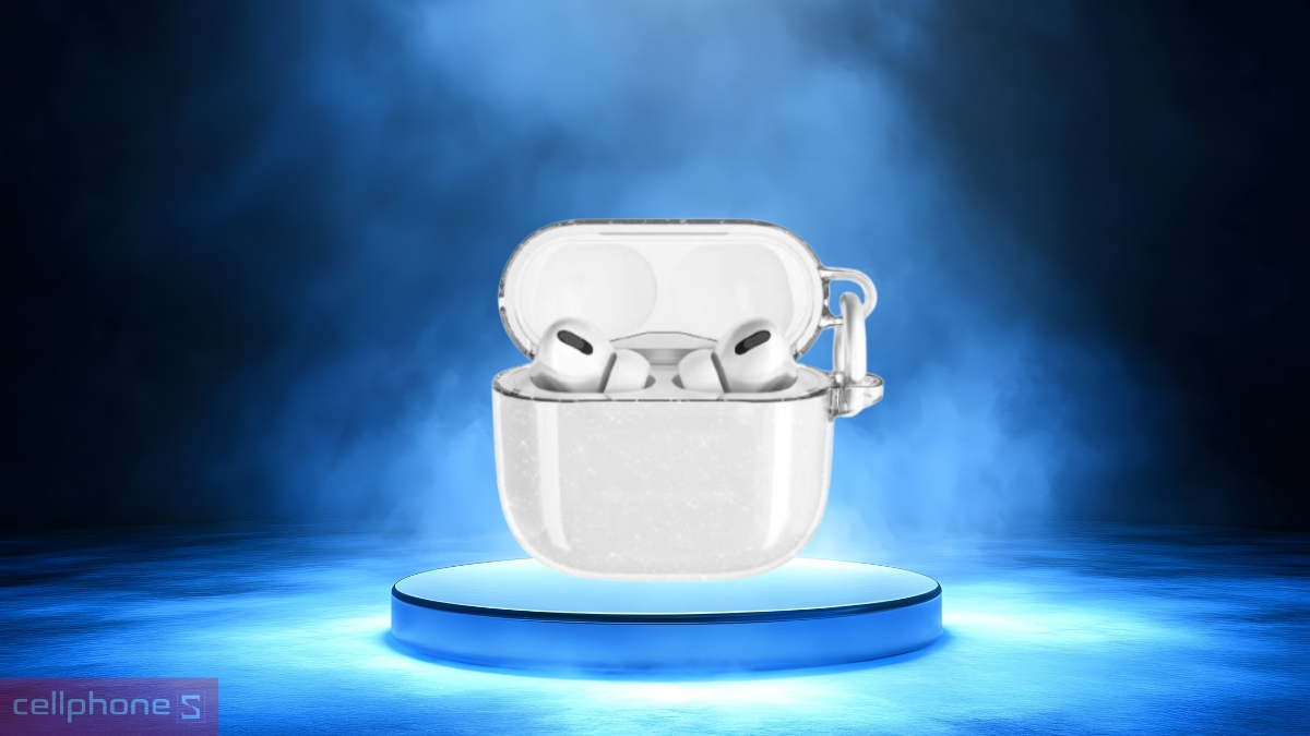 Hạn chế rơi vỡ Ốp Airpods 4 Ravaka Sparkle