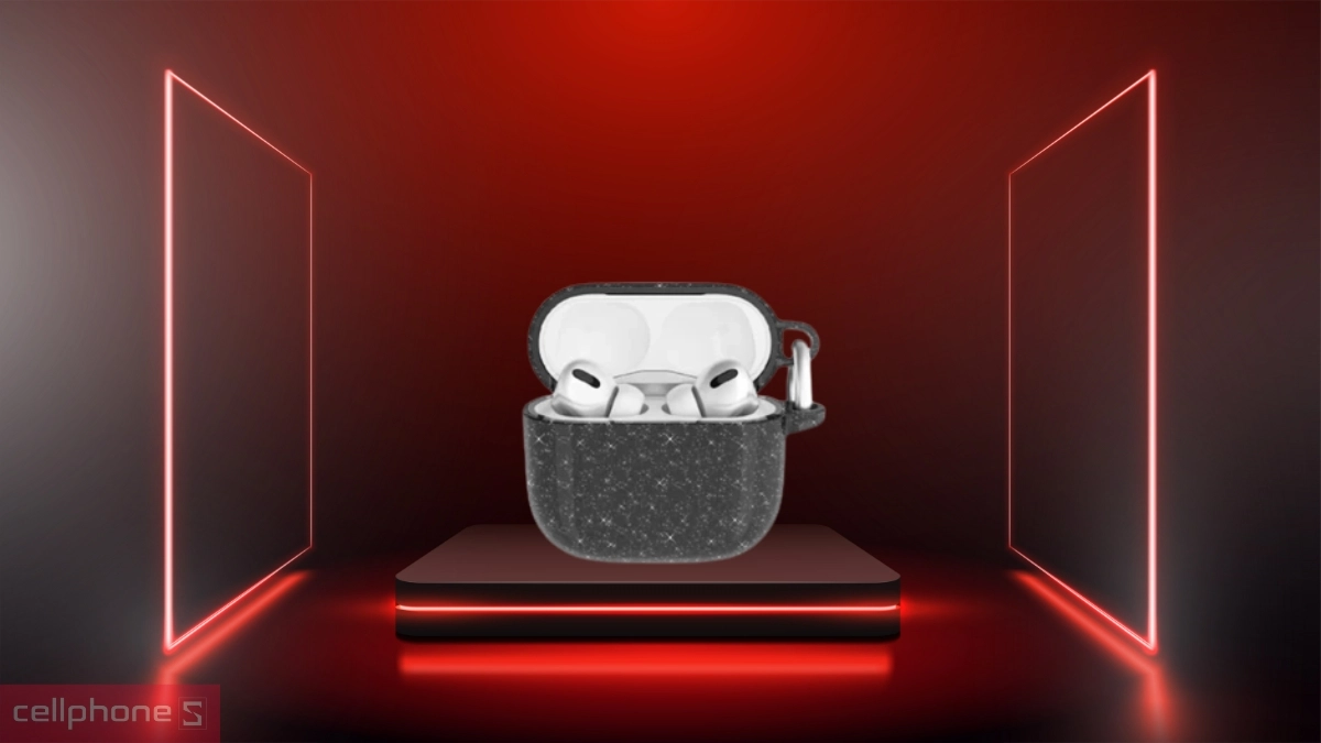 Thiết kế ốp Airpods 4 Ravaka Sparkle