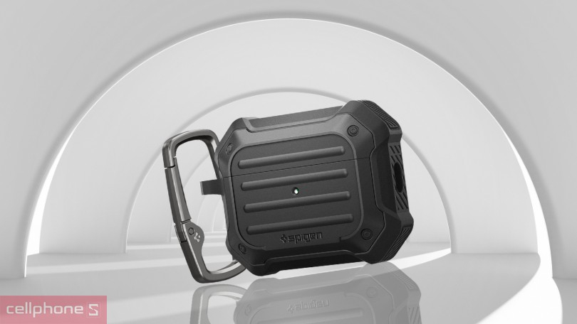 Ốp Airpods Pro 2 Spigen Tough Armor: bảo vệ toàn diện, thiết kế chuẩn xác