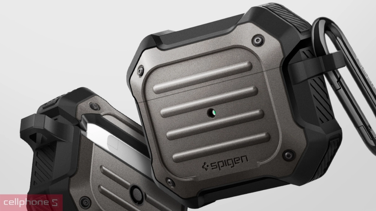 Công nghệ Hybrid Polymer hộp đựng tai nghe Apple Airpods 3 Spigen Tough Armor
