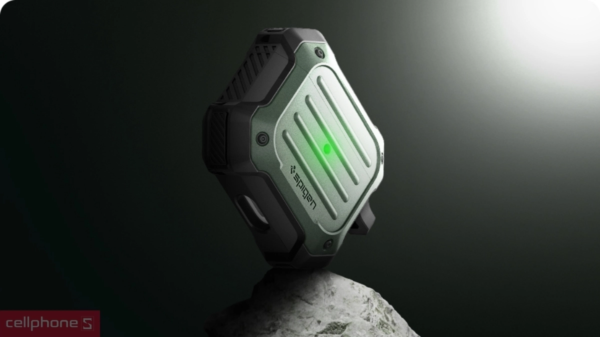 Sạc không dây tiện lợi hộp đựng tai nghe Apple Airpods 3 Spigen Tough Armor