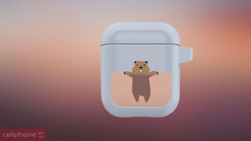 Đánh giá Hộp đựng tai nghe Airpods ½ Devilcase Gray in hình ngẫu nhiên
