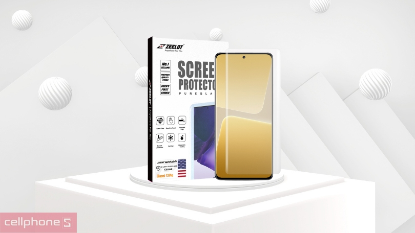 Miếng dán cường lực Xiaomi 13 Learmor Full viền màu