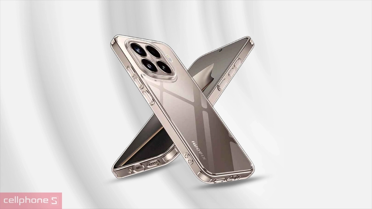 Ốp lưng Xiaomi 15T Pro Mipow Soft Transparent - Bảo vệ toàn diện, vẻ đẹp nguyên bản