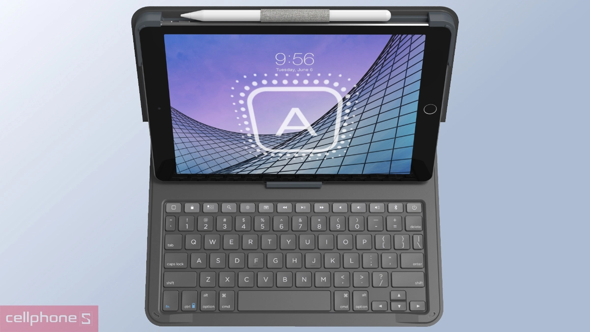 Bàn phím bao da iPad 10.2/10.5 Zagg Messenger Folio 2 - Gọn nhẹ, linh hoạt
