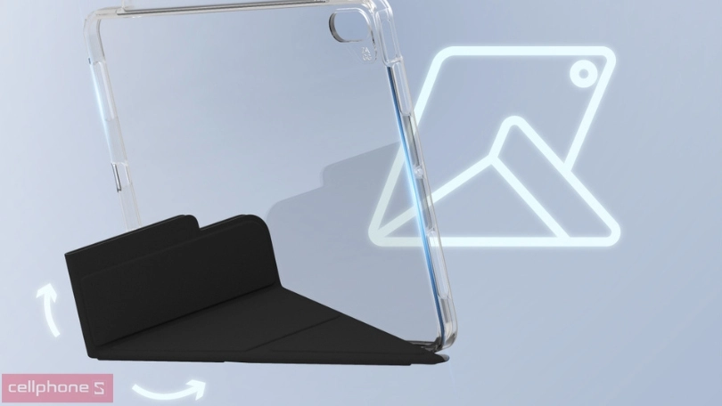 Thiết kế ốp lưng iPad Air 13 2024 Zagg Crystal Palace Folio