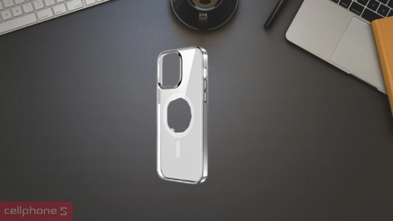 Thiết kế ốp lưng Magsafe iPhone 15 Plus Anker Clear