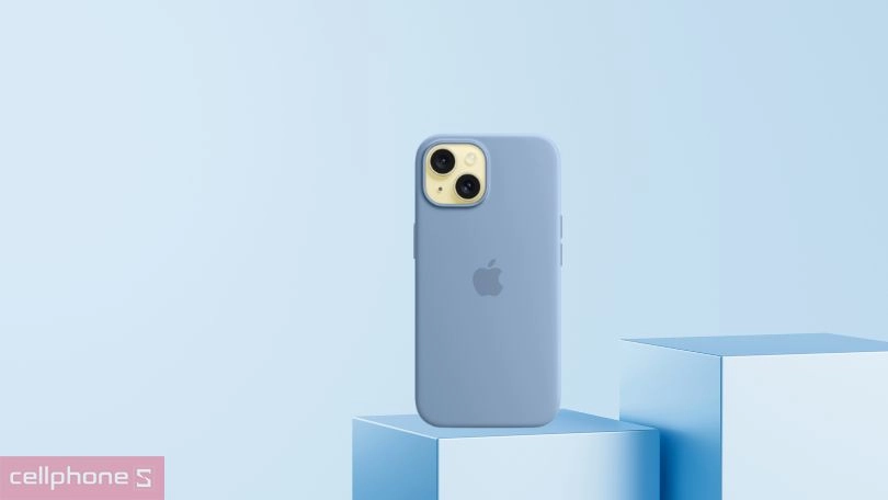 Ốp lưng iPhone 15 Plus Silicone hỗ trợ sạc Magsafe