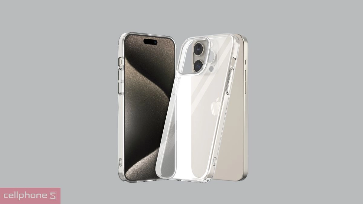 Thiết kế ốp lưng iPhone 15 Pro Araree Nukin Clear