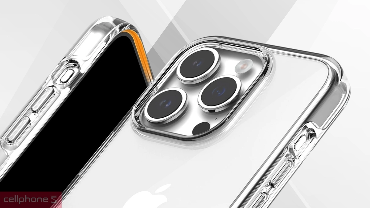 Chất liệu Polycarbonate của ốp lưng iPhone 15 Pro Max Araree Duple Clear
