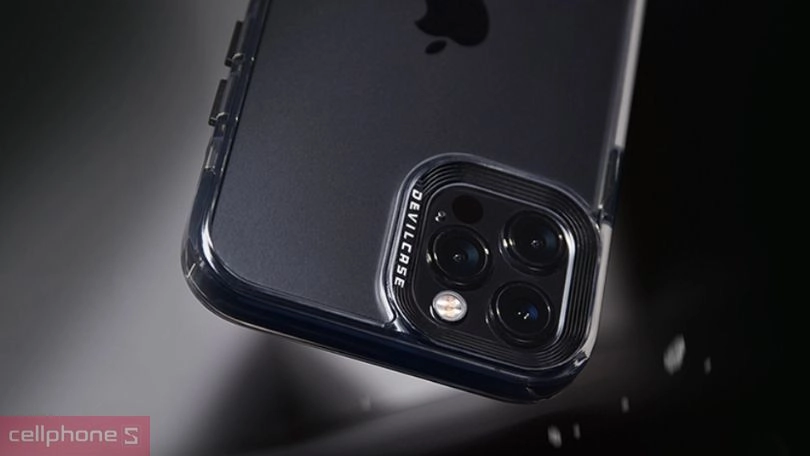 Ốp lưng iPhone 15 Pro Max Devilcase Bản tiêu chuẩn hỗ trợ sạc Magsafe trong suốt Viền camera