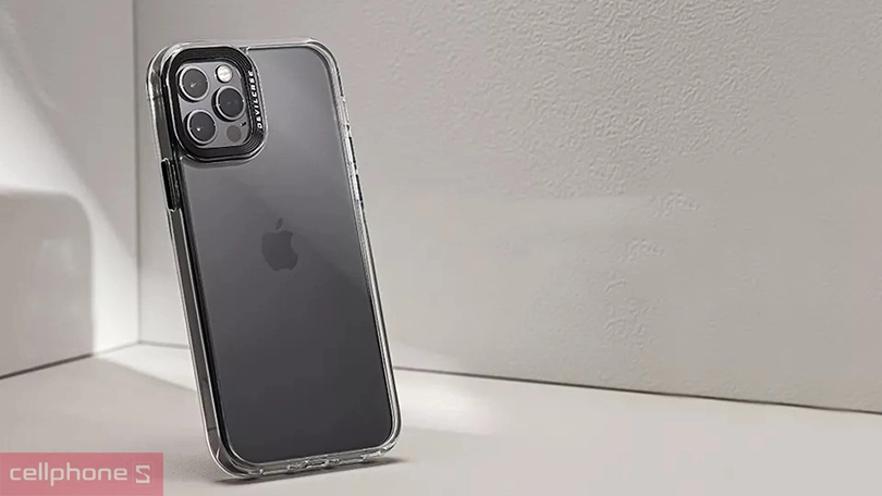 Ốp lưng iPhone 15 Pro Devilcase Bản tiêu chuẩn trong suốt Viền camera