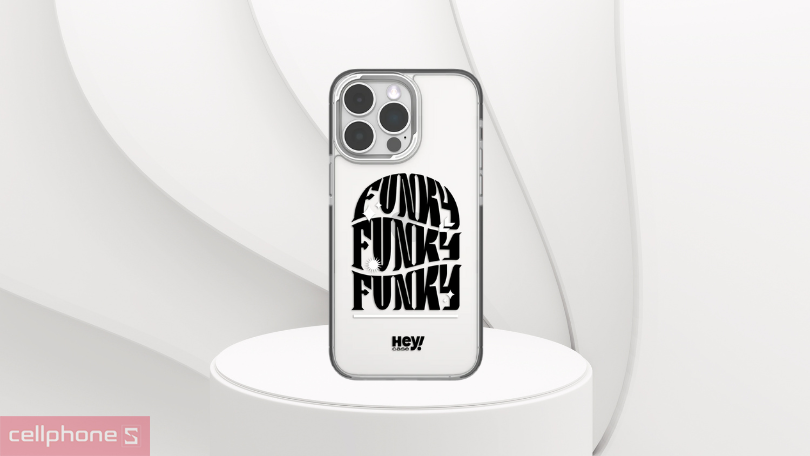Ốp lưng iPhone 15 Pro Max Heycase Funky 1 Black Image