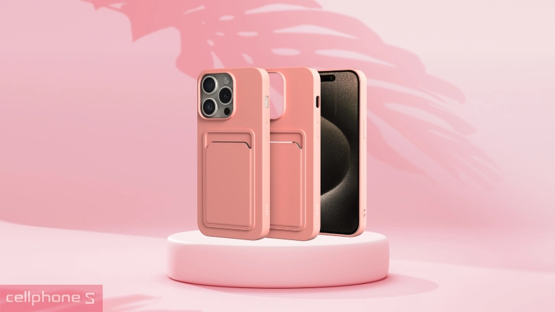 Ốp lưng iPhone 15 Pro Max Mipow Card Holder TPU & PU Leather – Bảo vệ vượt trội