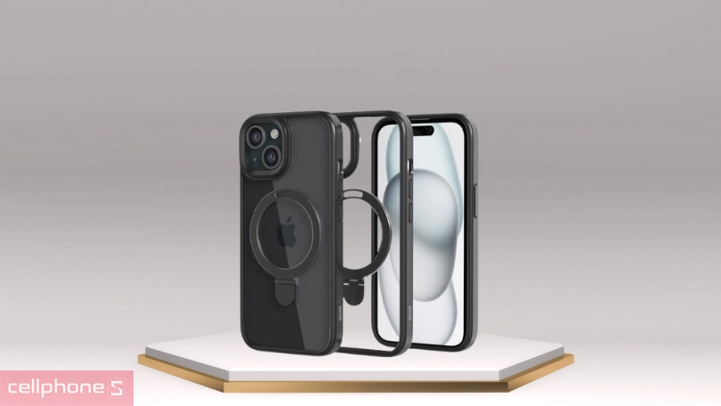 Ốp lưng iPhone 15 Pro Max Mipow Ring Holder