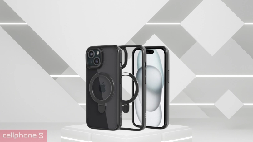Ốp lưng iPhone 15 Pro Max Mipow Ring Holder