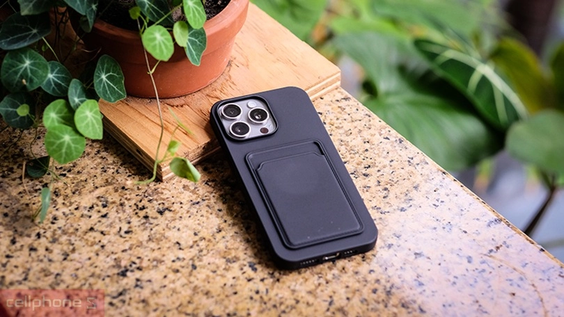 Ốp lưng iPhone 15 Pro Mipow Card Holder TPU & PU Leather