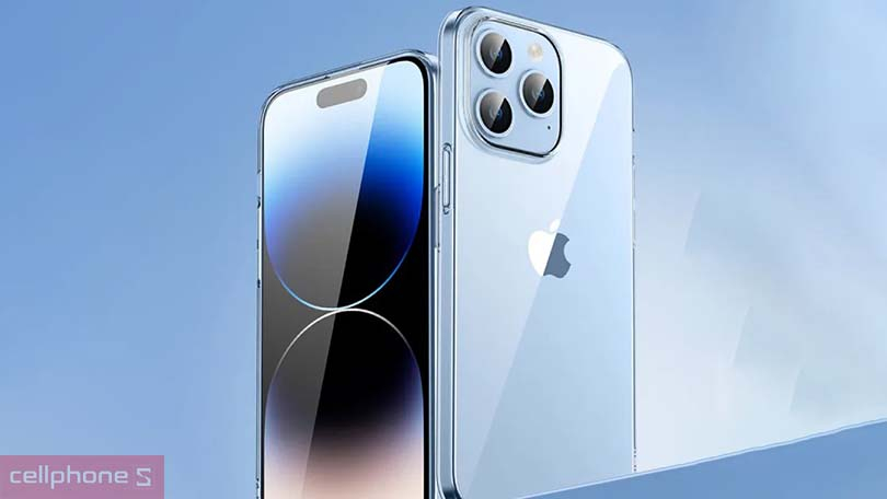 Ốp lưng iPhone 15 Pro Mipow Ring Holder Clear