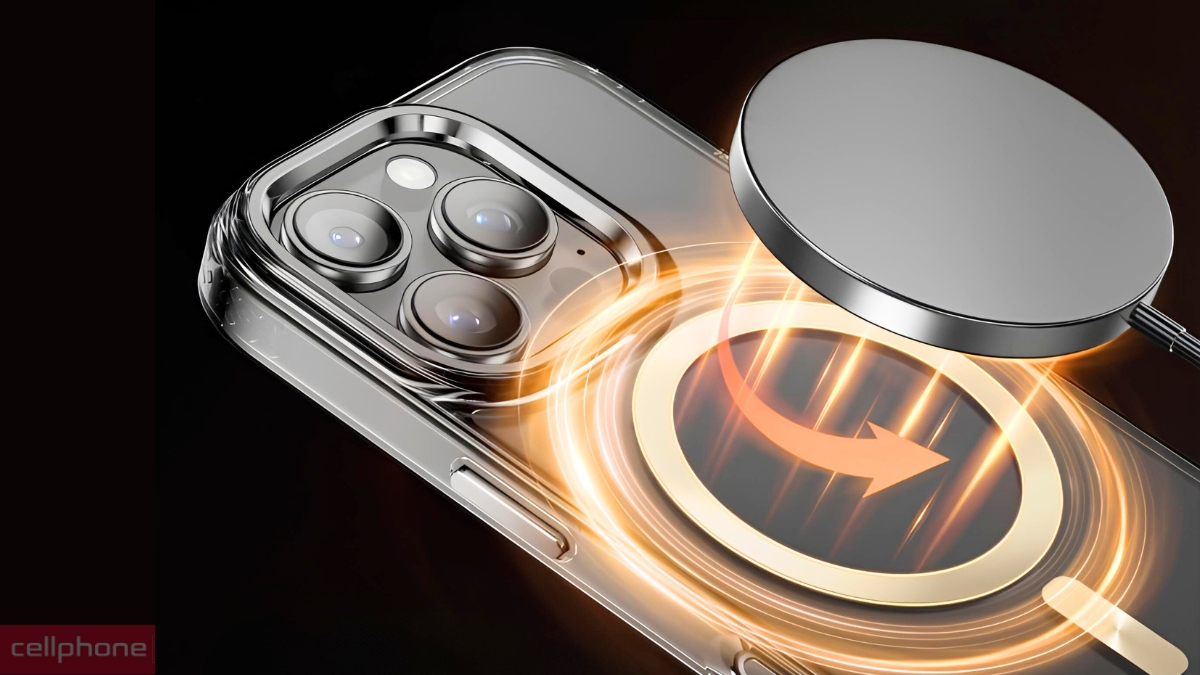 Thiết kế nam châm ốp lưng iPhone 16 Pro Innostyle Magguard With Magsafe DRS