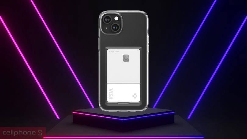 Ốp lưng iPhone 15 Plus Spigen Crystal Slot