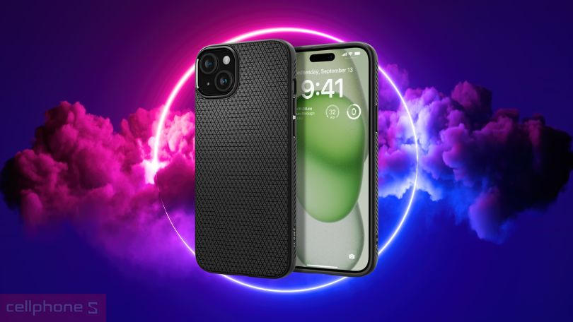 Ốp lưng iPhone 15 Plus Spigen Liquid Air Matte