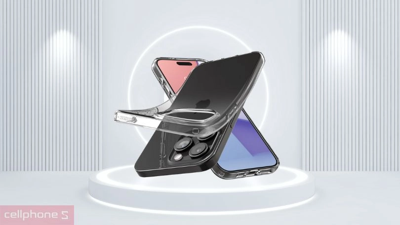 Ốp lưng iPhone 15 Pro Max Spigen Liquid Crystal