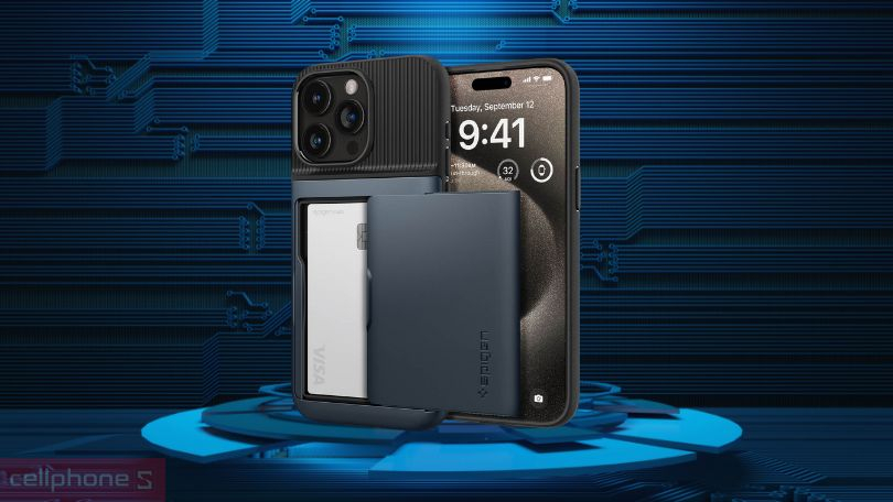 Ốp lưng iPhone 15 Pro Max Spigen Slim Armor CS