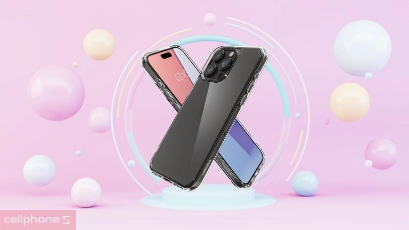 Ốp lưng iPhone 15 Pro Max Spigen Ultra Hybrid Crystal