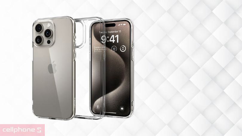 Ốp lưng iPhone 15 Pro Max Spigen Ultra Hybrid Space Crystal