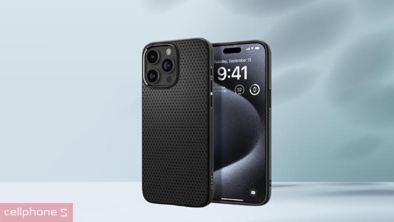 Ốp lưng iPhone 15 Pro Spigen Liquid Air Matte - thiết kế độc đáo, chống sốc tối ưu