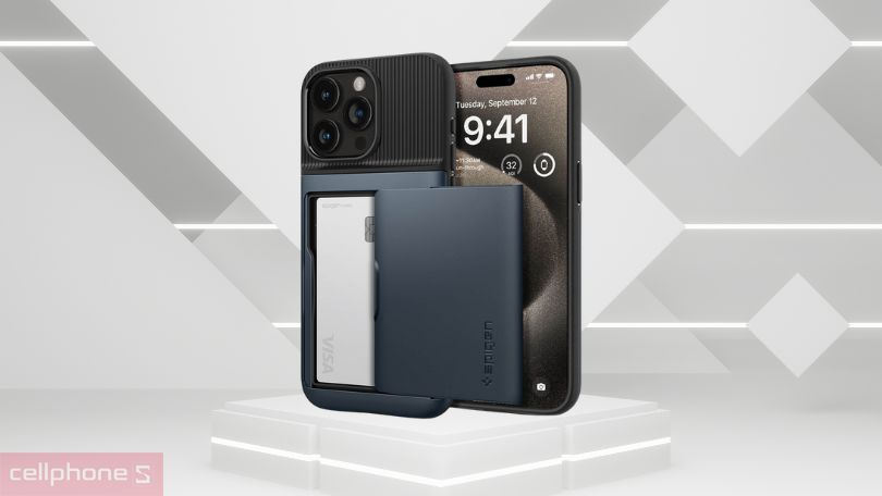 Ốp lưng iPhone 15 Pro Spigen Slim Armor CS