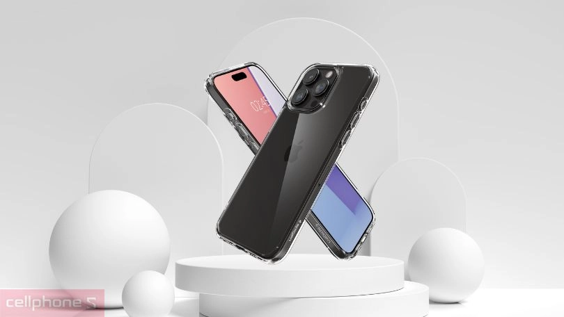 Ốp lưng iPhone 15 Pro Spigen Ultra Hybrid Crystal
