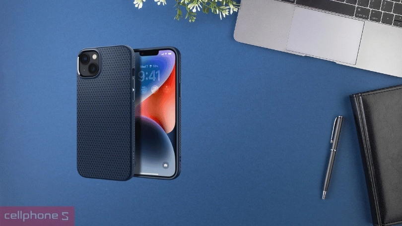 p lưng iPhone 15 Spigen Liquid Air - Chống sốc và hạn chế bám vân tay