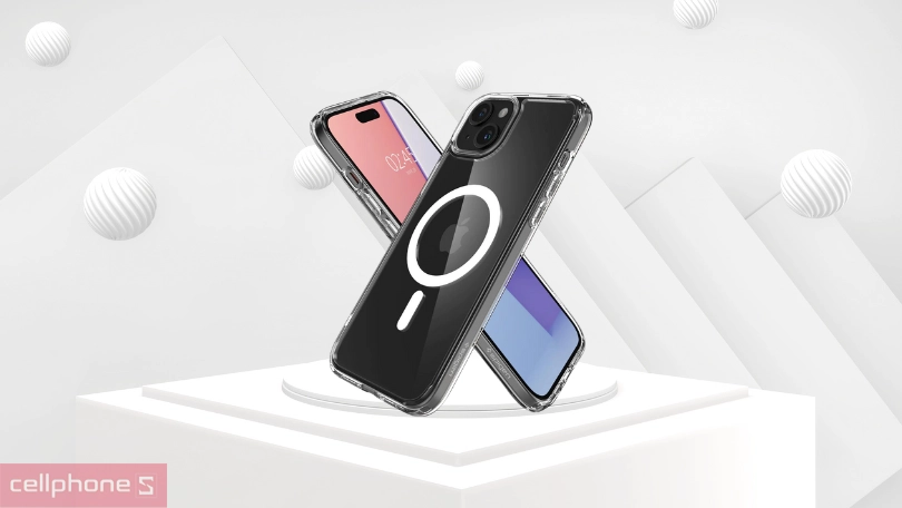 Ốp lưng iPhone 15 Spigen Mag Ultra Hybrid Crystal - Bảo vệ điện thoại tối ưu
