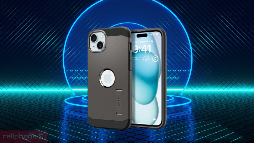 Ốp lưng iPhone 15 Plus Spigen Tough Armor with Magsafe