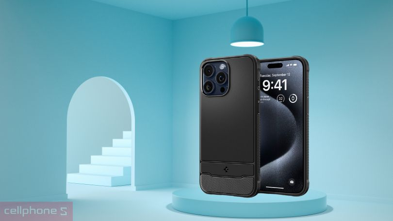 Ốp lưng MagSafe iPhone 15 Pro Max Spigen Rugged Armor