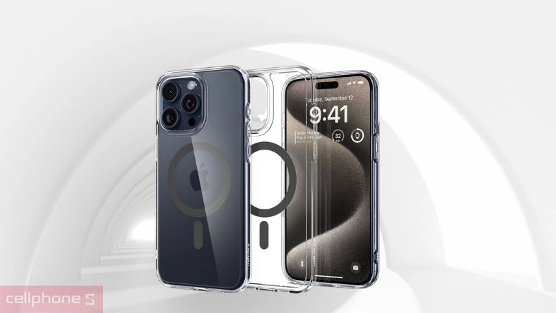 Ốp lưng Magsafe iPhone 15 Pro Max Spigen Ultra Hybrid