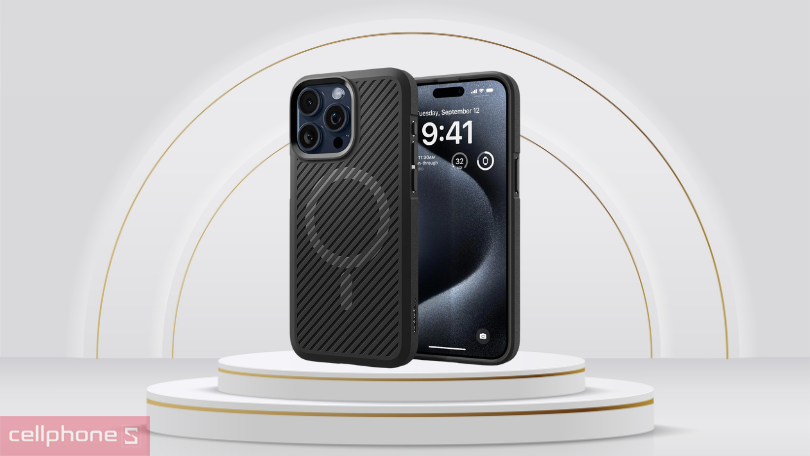 Ốp lưng Magsafe iPhone 15 Pro Spigen Core Armor - Thời trang nhưng vẫn chống sốc mạnh mẽ