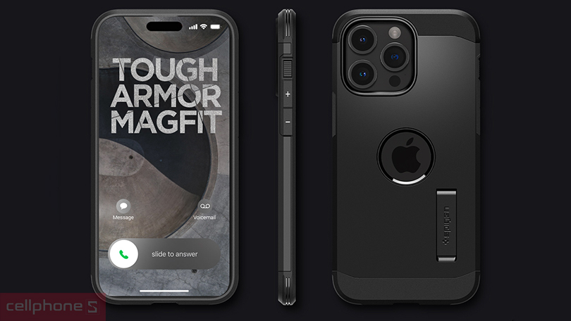 Ốp lưng magsafe iPhone 15 Pro Spigen Tough Armor