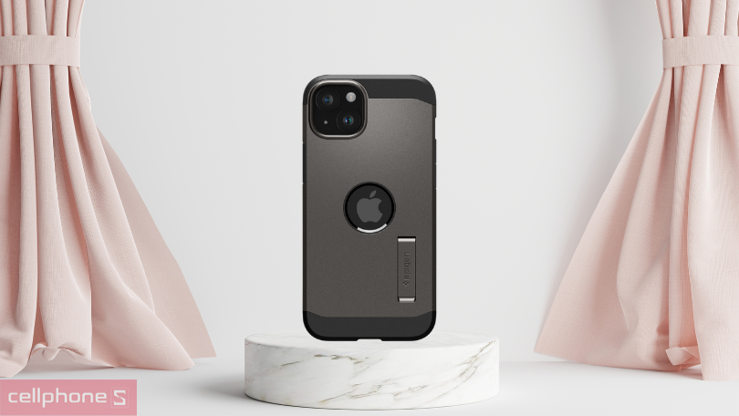 Ốp lưng Magsafe iPhone 15 Spigen Tough Armor - Chống sốc đỉnh cao, có hỗ trợ sạc Magsafe