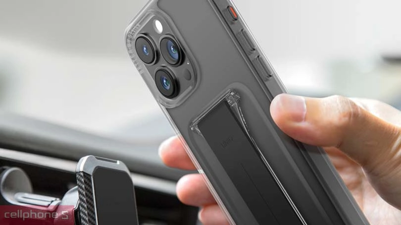 Ốp lưng iPhone 15 Pro Uniq Hybird Heldro Mount