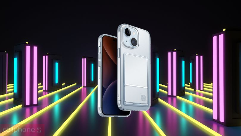 Ốp lưng iPhone 15 Uniq Hybird Air Fender ID Nude Transparent