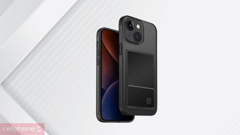 Ốp lưng iPhone 15 Uniq Hybird Air Fender ID Nude Transparent