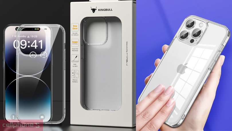 Ốp lưng iPhone 15 Plus/14 Plus MIPOW Transparent - Tinh giản, đẹp nguyên bản