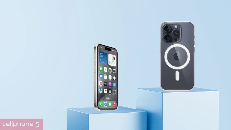 Ốp lưng iPhone 15 Pro Apple Case with Magsafe Clear - hỗ trợ bảo vệ điện thoại tối ưu