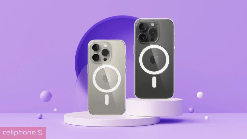 Ốp lưng iPhone 15 Pro Apple Case with Magsafe Clear - hỗ trợ bảo vệ điện thoại tối ưu