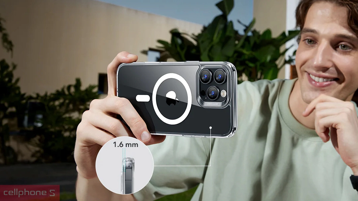 Thiết kế Ốp lưng iPhone 16 ESR Classic Hybrid Case Halolock Clear